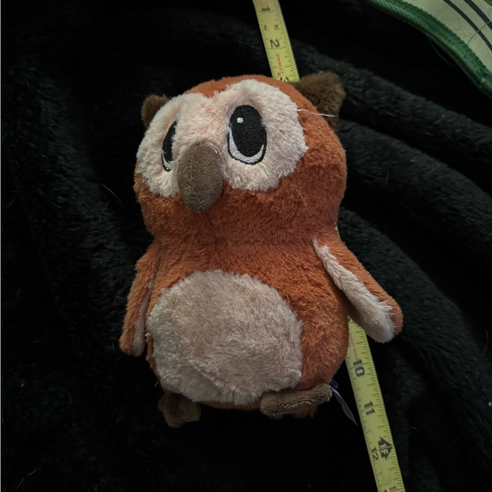 Woof pack like bark box L dog toy OWL grunt squeaker, crinkle wings NEW